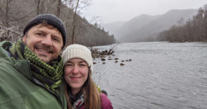 Grant & Marissa by the French Broad River | Lover's Leap Trail 〣 Hot Springs, NC | Spark Explore